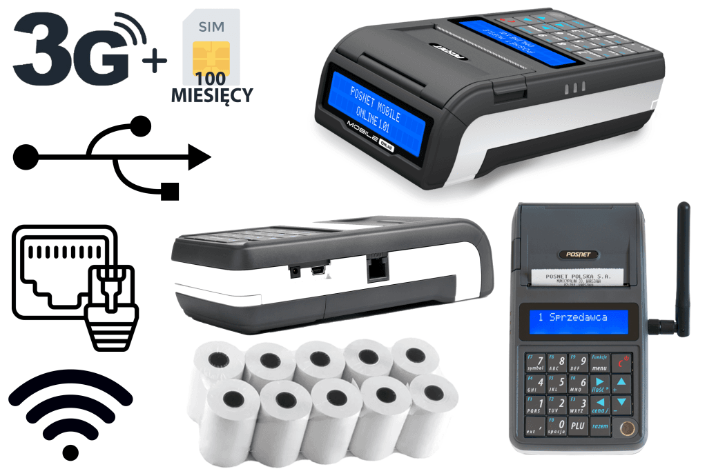 Kasa Fiskalna Posnet Mobile Wi-Fi GSM+ka..