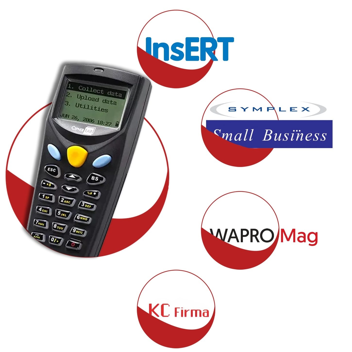 Kolektor danych CipherLab CPT 8001 + Inwentaryzator 3 + Dok